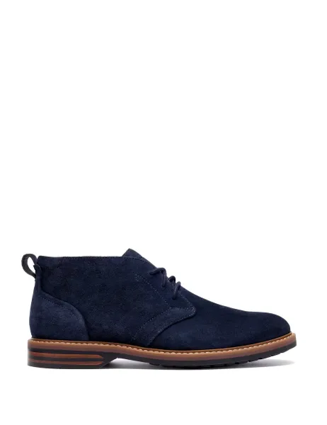 Clarks Suede Casual Boots Navy