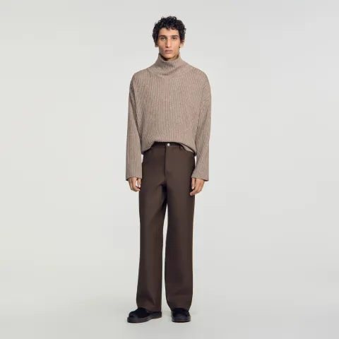 SANDRO Straight-leg 5-pocket trousers