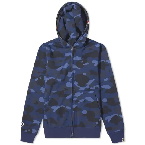 Colour Camo Shark Full Zip Hoodie