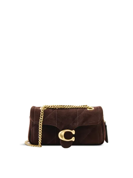 Coach Quilted Suede Tabby Shoulder Bag 20