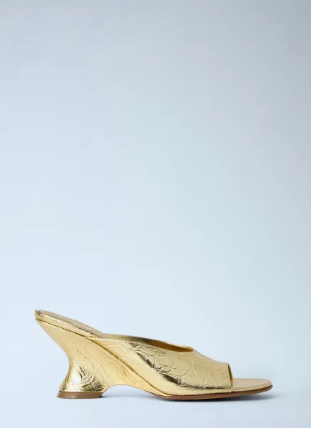 Sculpted Leather Mules