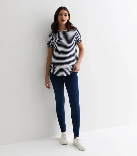 Women's Maternity Indigo Lift & Shape Under Bump Emilee Jeggings