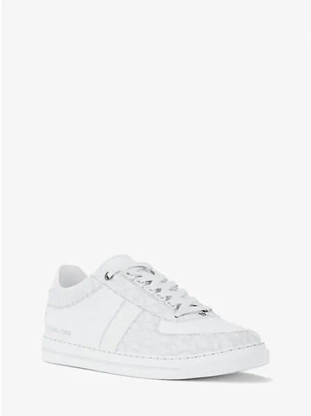 Brady Signature Logo and Leather Sneaker