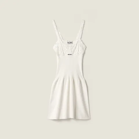 Cotton and lace dress