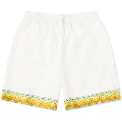 Tennis Club Silk Drawstring Shorts