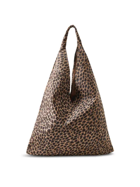 Giselle Micro Leopard Suede Shoulder Bag