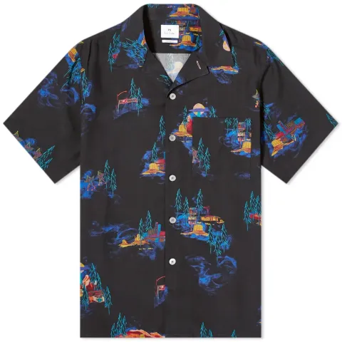 UFO Motel Print Vacation Shirt