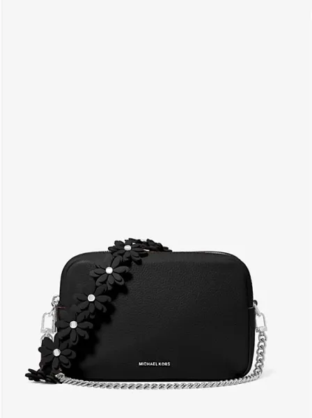 Bryant Medium Pebbled Leather Camera Crossbody Bag