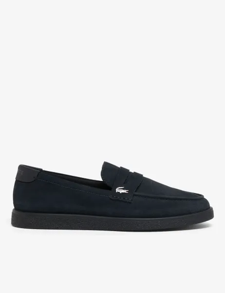 Lacoste Cochet Suede Loafers Navy
