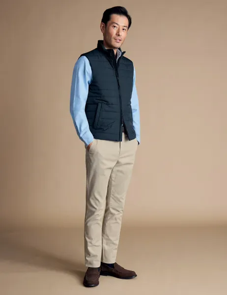 Charles Tyrwhitt Quilted Lightweight Gilet Navy