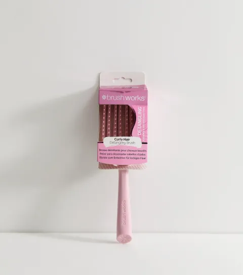 Light Pink Curly Hair Detangling Brush
