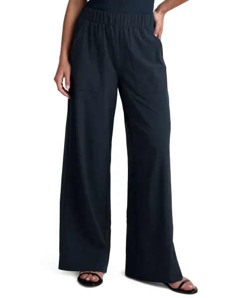 Easy Wide Leg Trousers Dark Blue