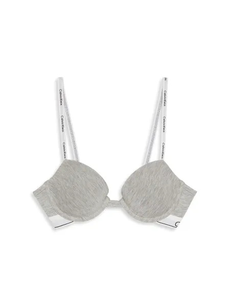 Calvin Klein Icon Cotton Lightly Lined Demi Bra Grey Heather