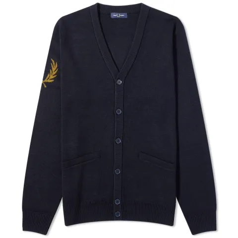 Intarsia Laurel Wreath Cardigan