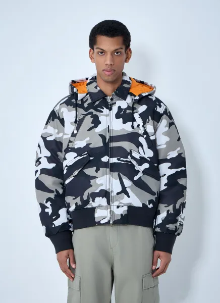 Flight Bomber Jacket Snow Camo