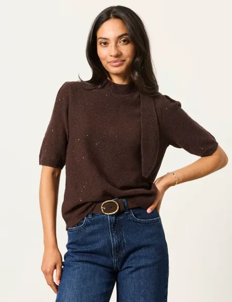 FatFace Cotton Blend Sparkly Jumper