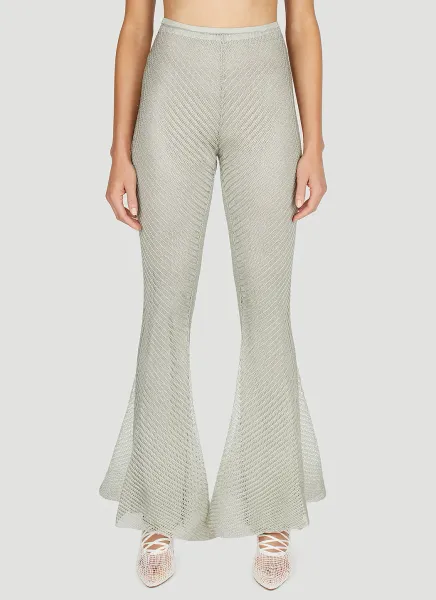Moire Flared Pants
