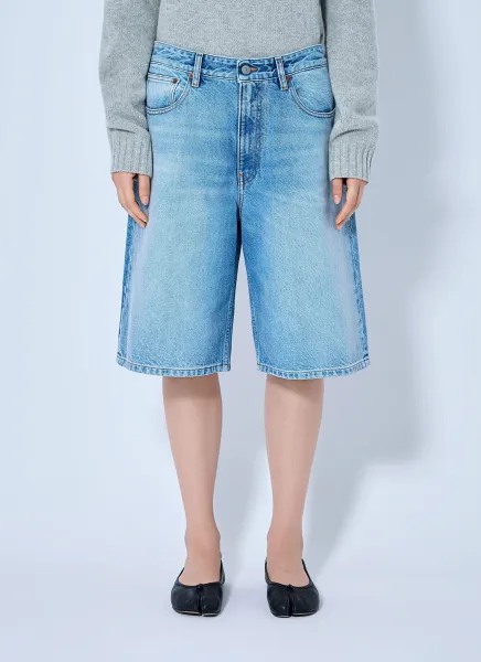 Denim Bermuda Shorts