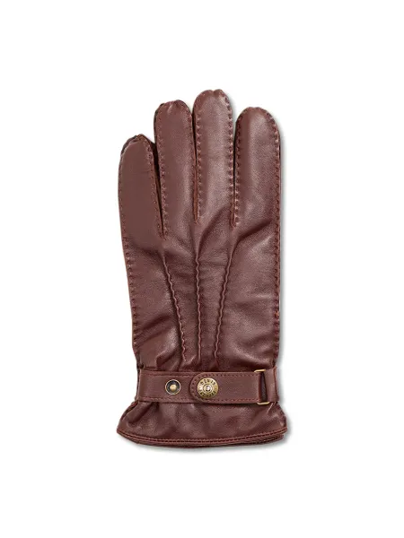 Dents Leather Tetbury Hairsheep Gloves With Wool & Cashmere Lining - Chestnut