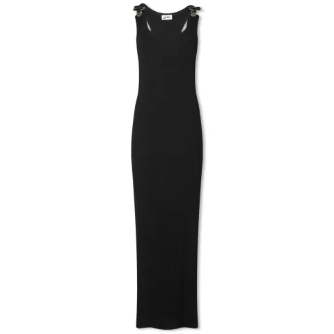 Overall Buckle Maxi Dress