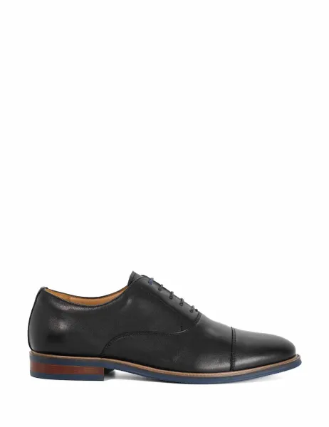 Dune London Leather Oxford Shoes Black