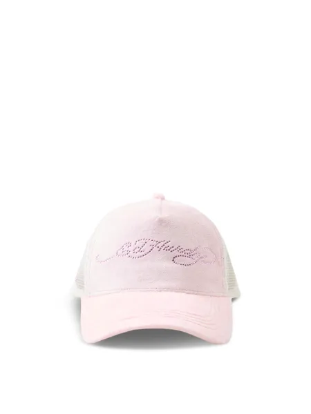 Ed Hardy Diamante Velour 5 Panel Trucker Cap