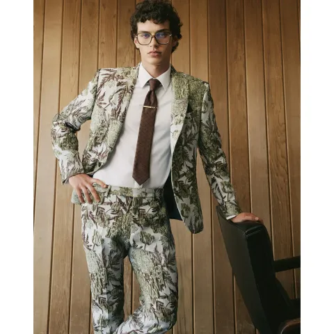 River Island Twisted Tailor Embroidered Suit Jacket