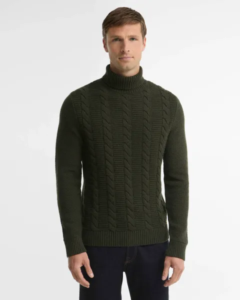 BARBOUR Staplecross Rollneck Lambswool Jumper