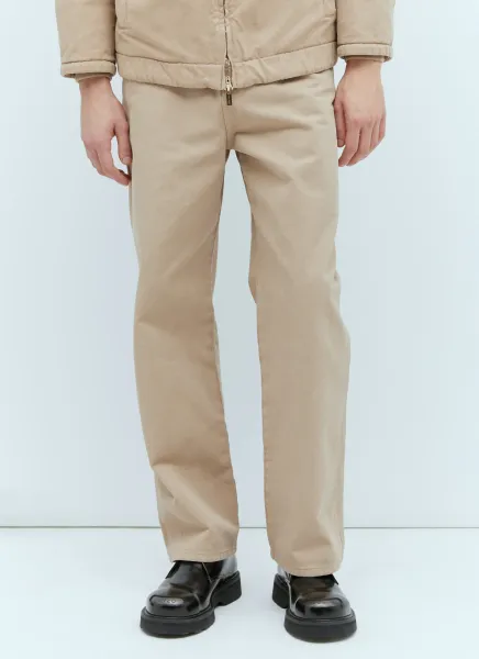 Garment-Dyed Gabardine Pants