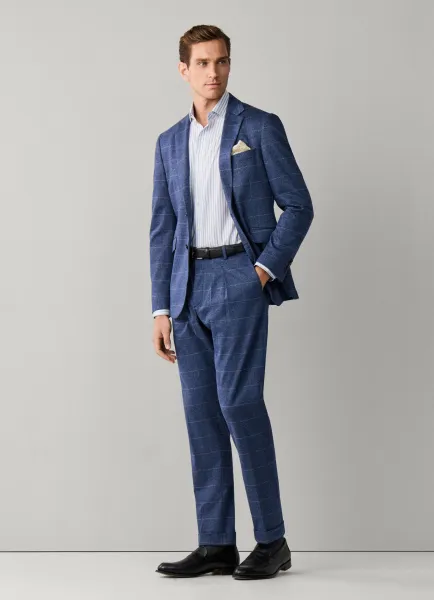 Regular Fit Travel Prince of Wales Trouser