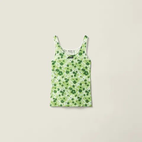 Stretch fabric tank top
