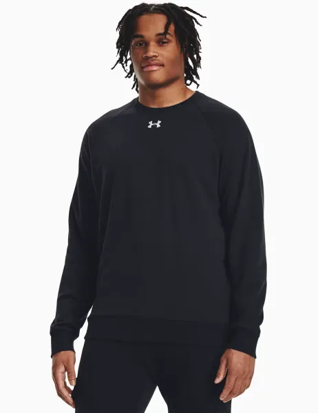 Under Armour Rival Brushed Fleece Crew Sweatshirt Black