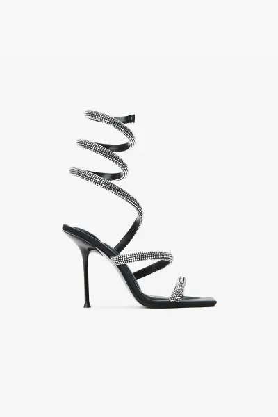 JULIE CRYSTAL HOTFIX COIL SANDAL