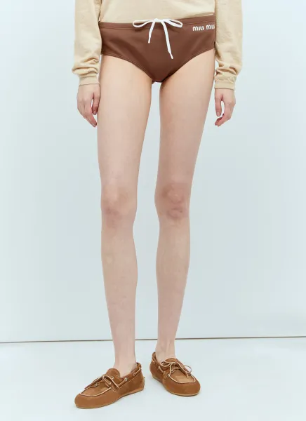 Logo Embroidery Bikini Briefs