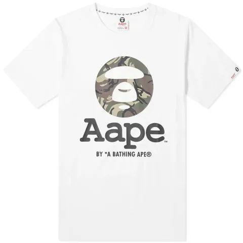 AAPE Moonface Green Camo Tee