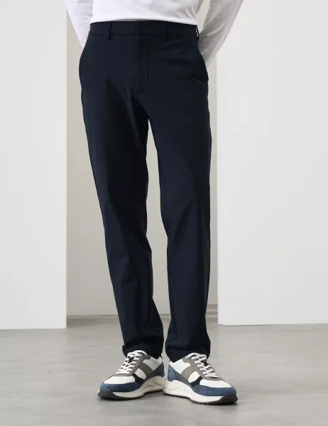 Autograph Performance Straight Fit Technical Trousers Dark Navy