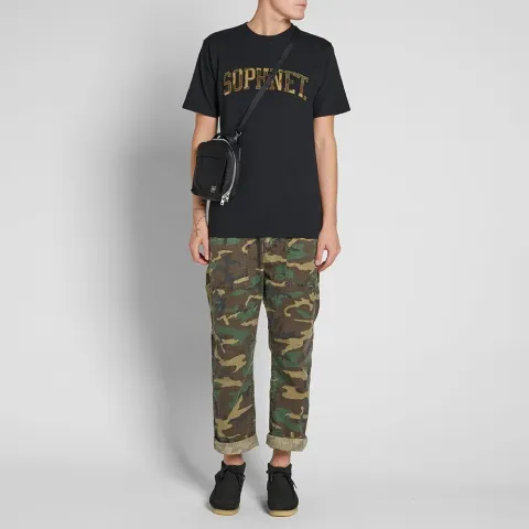 SOPHNET. Camouflage Arch Logo Tee