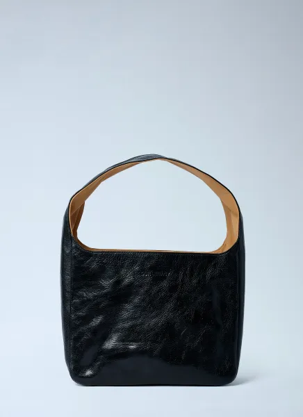Leather Brick Handbag