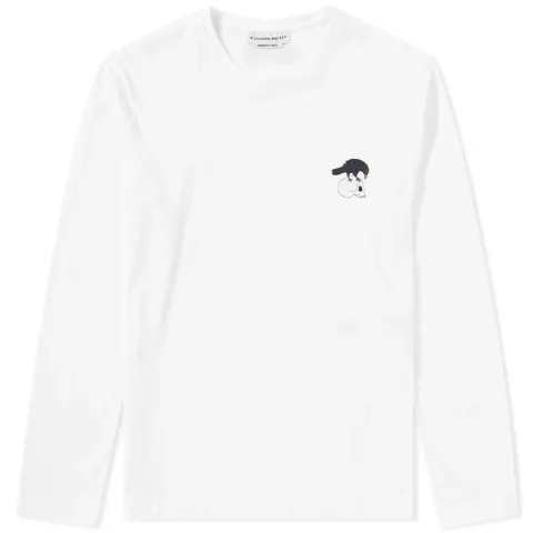 Long Sleeve Embroidered Motif Tee