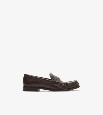Leather Cadet Loafers in Treacle brown
