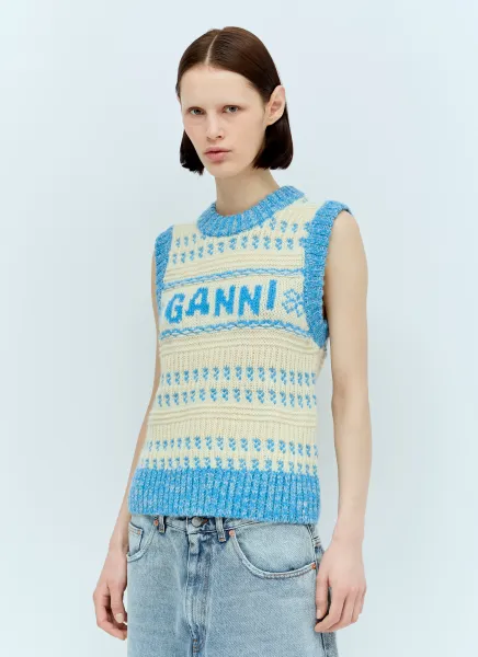 Graphic O-Neck Vest