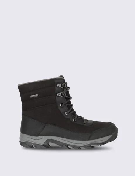 Mountain Warehouse Ohio Fleece Lined Waterproof Snow Boots Black/Black