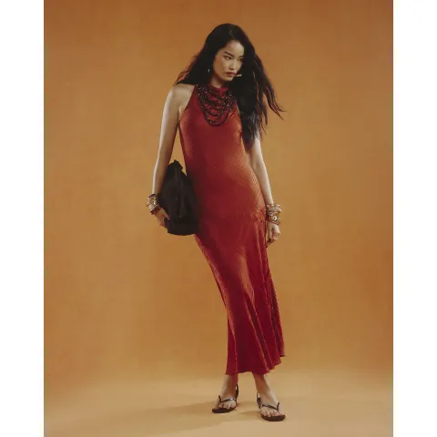 River Island Halter Neck Maxi Slip Dress