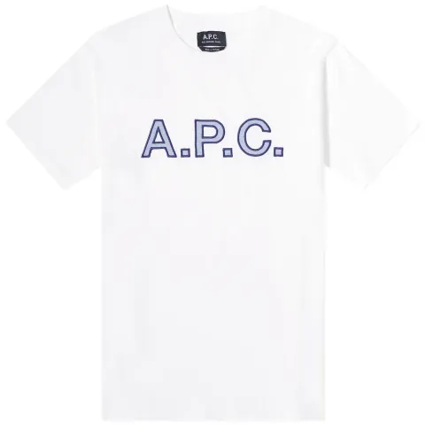 A.P.C. Romain Embroidered Logo Tee