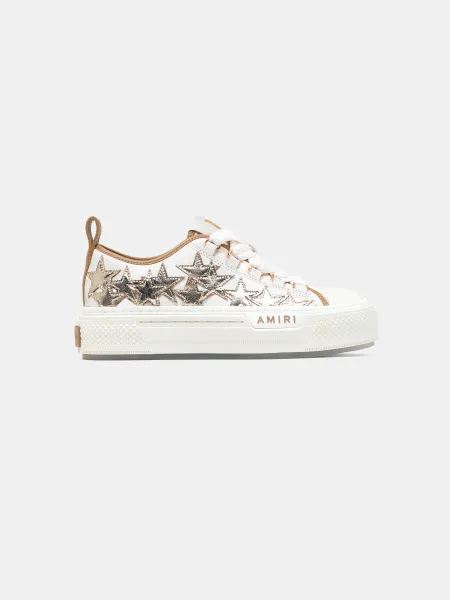 WOMEN - WOMEN'S METALLIC STARS COURT LOW - Dark Brown