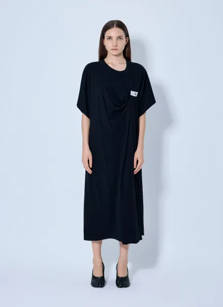 Draped Midi Dress