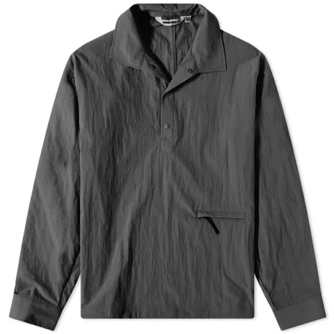 Nylon Drawstring Popover Overshirt