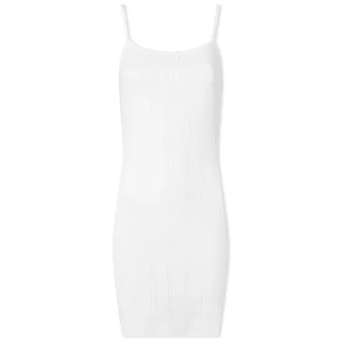 Picot Trim Tank Vest Dress
