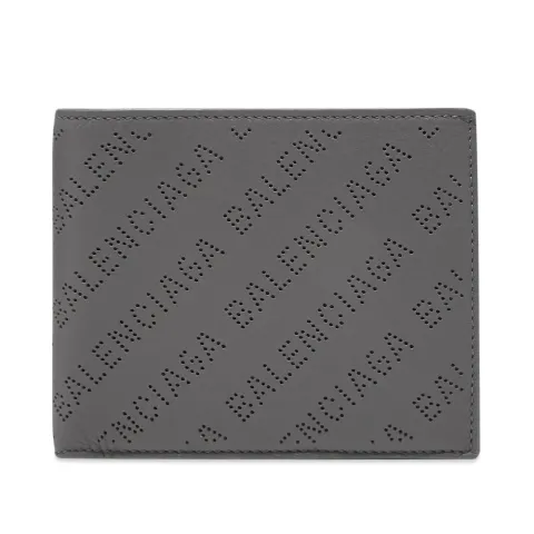 Perforated Logo Leather Billfold Wallet
