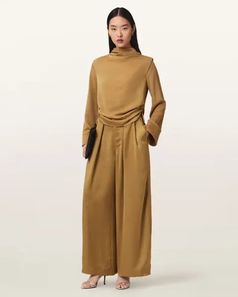 Lola Cocoon Legged Pleated Trousers